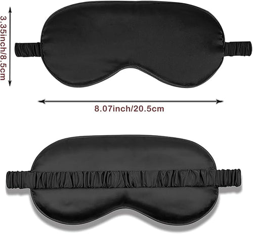 12PACK Silky Sleep Masks Satin Eye Mask Silk Eyes Cover - Image 2