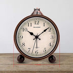 Peakeep 4" Small Battery Operated Antique Retro Analog Alarm Clock - Image 7
