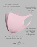 Virtue Code Second Skin Cloth Face Mask Pack. 4 Buttery Soft Masks Washable - Image 4