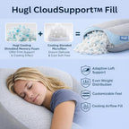 Plufl Hugl Cooling Body Pillow & Breeze Cooling Blanket Set | U-Shaped Memory - Image 2