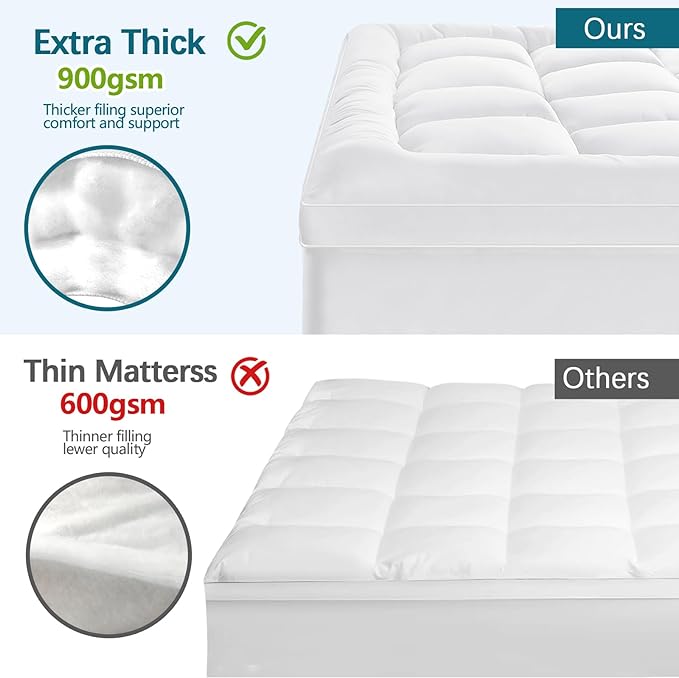 CYMULA Queen Mattress Topper for Back Pain - Image 2