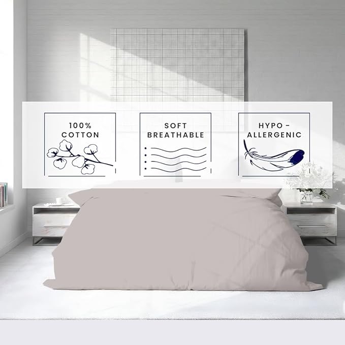 Kotton Culture 3 Pc Twin XL/Twin Duvet Cover Set-100% Egyptian Cotton 600 - Image 5
