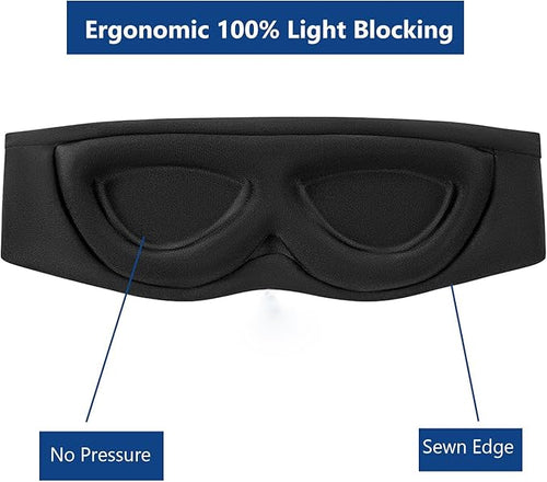 ALASKA BEAR Sleep Mask for Side Sleepers Patented Design, Cup-Shaped and - Image 2