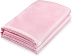 Homiest Blush Pink Satin King Top Sheet and Flat Sheet by Homiest