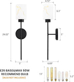 Black Wall Sconces Set of 2 - Image 5