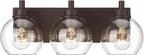 Bathroom Light Fixtures Over Mirror, 3-Light Oil Rubbed Bronze Vanity Light by Metwet