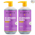Alaffia Body Wash, EveryDay Shea, Lavender 2-Pack – Gentle Skin Cleanser by Alaffia