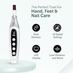 PediLux Pro Professional Manicure Pedicure Kit, Cordless Electric Nail File - Image 4