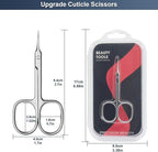 CGBE Cuticle Scissors Extra Fine Curved Blade, Super Slim Manicure Scissors - Image 6