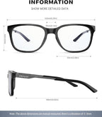 ANYLUV Blue Light Glasses for Men, Lightweight Computer Gaming Glasses - Image 3