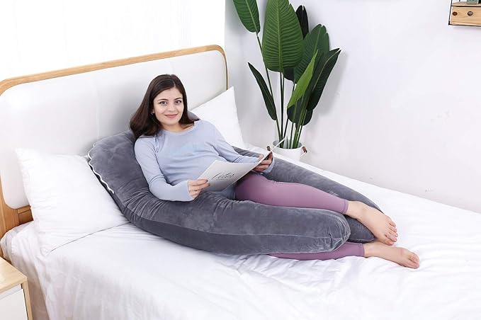 AS AWESLING Pregnancy Pillow, U Shaped Full Body Pillow, Support and Maternity - Image 5
