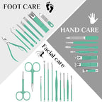 MINKINH Travel Manicure Set 26-Piece, Portable Nail Clippers Kit - Image 3