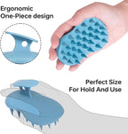 2pcs Shampoo Brush Hair Scalp Massager, 100% Silicone Scalp Scrubber, Scalp - Image 2