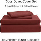 PURE ERA Jersey Knit Duvet Cover Set 100% T-Shirt Cotton Super Soft Comfy 3pc - Image 6
