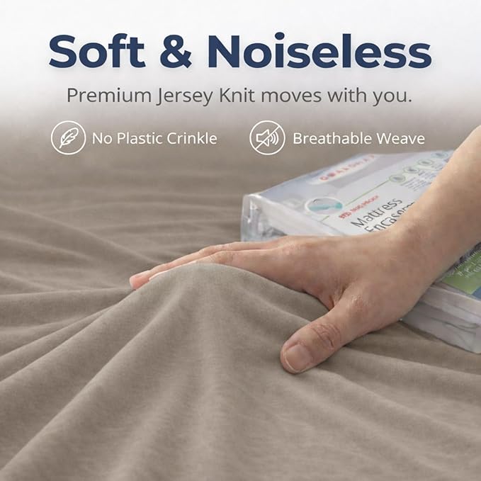 Guardmax Jersey Knitted King Zippered Mattress Encasement - Image 7