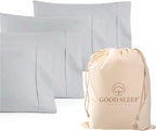 Set of 4 Pillow Cases King, 800 TC 100% Egyptian Cotton, Silky Soft Sateen by GoodSleepBedding