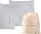 Set of 4 Pillow Cases Queen Standard, 800 TC 100% Egyptian Cotton, Silky Soft by GoodSleepBedding