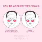 Under Eye Patches Kit: 120 Pcs Rosy Caffeine & 24K Gold Gel Eye Mask - Image 6