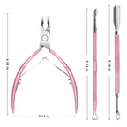 Cuticle Trimmer with Cuticle Pusher and Scissors, Cuticle Remover Professional - Image 7
