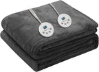 Wapaneus Heated Blanket Electric King Size 90"x100"-Dual Control by Wapaneus