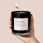 Santal & Jasmine Luxury Scented Candles, 9oz Soy Wax Candles - Image 5