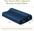 Contour Pillowcase- Rayon Derived from Bamboo Cooling Pillow Case Cover - Image 3