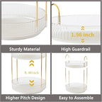 Asayuee 360 Rotating Makeup Organizer, 3 Tier Large Capacity Make Up Organizers - Image 4