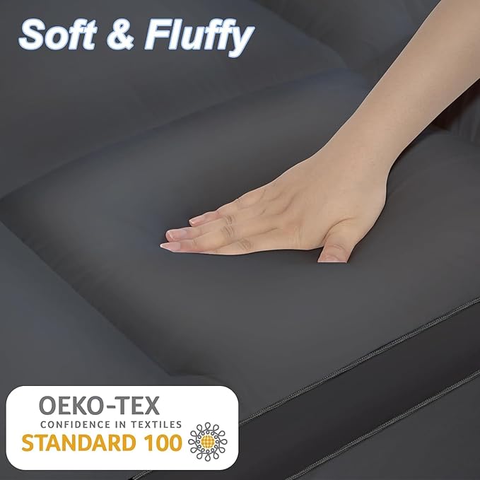 KAYFIA TwinXL Mattress Topper, Extra Thick Mattress Pad Cover - Image 3