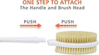 Shower Brush with Soft and Stiff Bristles, Long Handle Dual-Sided Back Scrubber - Image 4