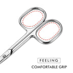 LIVINGO Premium Manicure Nail Scissors, Dry Skin Curved Blade 3.5 inch - Image 5