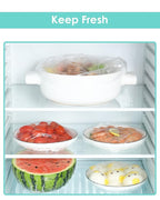 Auban 100PCS Disposable Shower Caps Independent Packing, Plastic Clear Hair Cap - Image 7