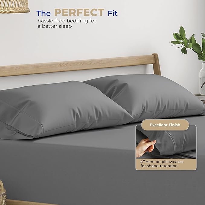 Thread Spread 100% Cotton King Size Pillow Cases Set of 4 - Image 4
