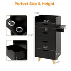 OmySalon 4 -Layer Salon Storage Cabinet, Beauty Barber Salon Styling Station - Image 3