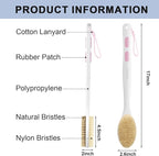 Back Scrubber for Shower with Long Handle, Exfoliating Bath Brush for Body - Image 6