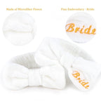 CIEHER 8 Pcs White Spa Headbands Bachelorette Party Favors - Image 2