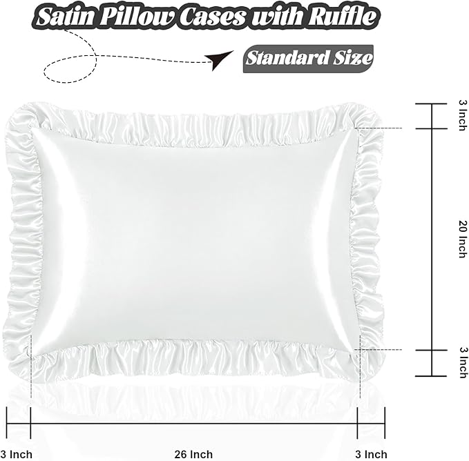 Homiest Ruffle Satin Pillowcase - Image 3