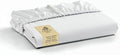 Linen Home 100% Cotton Percale Weave Fitted Sheet, King Size, Snow White by LINENHOME