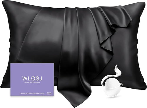 100% Silk Pillow Cases King Size Mulberry Silk Pillowcase by WLOSJ