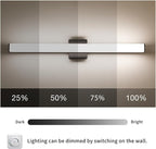 LED Bathroom Vanity Light Fixtures 31.5in Matte Black, Dimmable 24W 4000K - Image 3