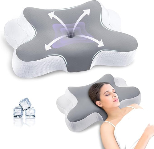 A-Pce Cervical Pillow for Neck and Shoulder, Contour Memory Foam Pillow by A-PceforSeat