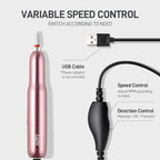 GAOY Electric Nail Drill for Acrylic and Gel, USB Electric Nail File, Portable - Image 4