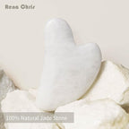 Rena Chris Gua Sha Facial Tools: Natural Jade Stone Guasha Tool - Image 2