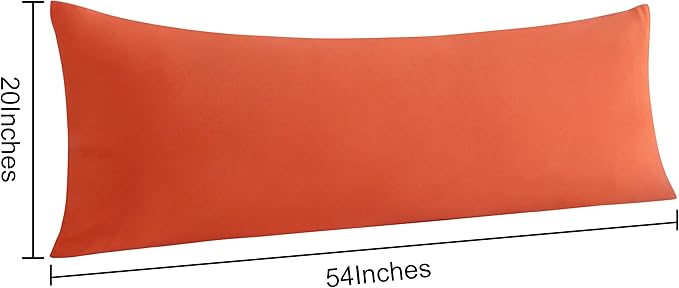 NTBAY Body Pillow Cases Set of 2, 2 Pack Brushed Microfiber 20x54 Pillow Cases - Image 5