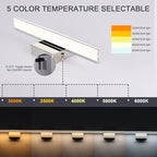 Modern Bathroom Vanity Light 15.7 inch 12W Dimmable 5CCT Led Bath Lights - Image 2