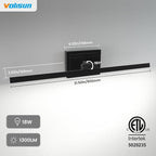 VOLISUN Modern Bathroom Vanity Light 31.5 inch, 18W Dimmable 5CCT Led Bathroom - Image 6