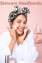 Huachi Spa Headband for Women Washing Face Girls Skincare Headbands Makeup - Image 3