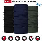 Venswell Neck Gaiter Face Mask Men Women, Seamless Bandana Rave Face Cover - Image 3