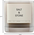 Salt & Stone Scented Candle for Women & Men | Coconut & Soy Blend Wax | - Image 5