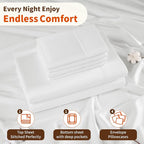 LBRO2M 1000 Thread Count 100% Egyptian Cotton Sheets Set 6 Piece Sets Queen Bed - Image 5