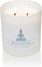 Carolina Moss & Sea Salt Scented Candle, 16 oz Wellness Relaxing Aromatherapy - Image 3